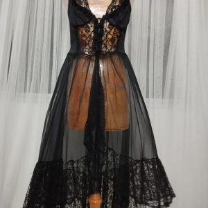 Lady Cameo Black Lace Up Dress